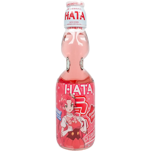 Hata Ramune Drink Strawberry Flavour Suzaku Ichigo 200ml