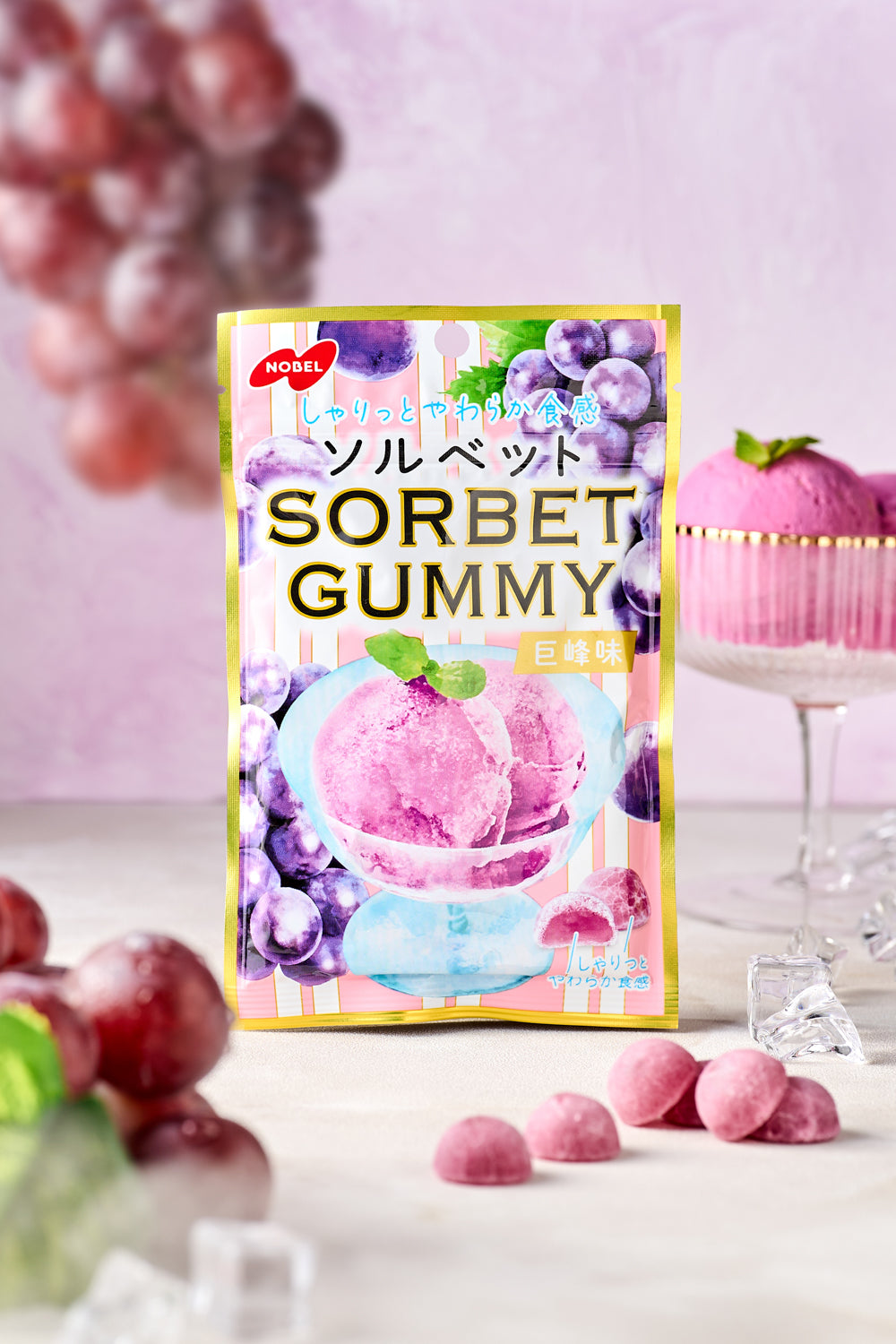 Nobel Sorbet Gummy Kyoho Grape 50g - product image 2