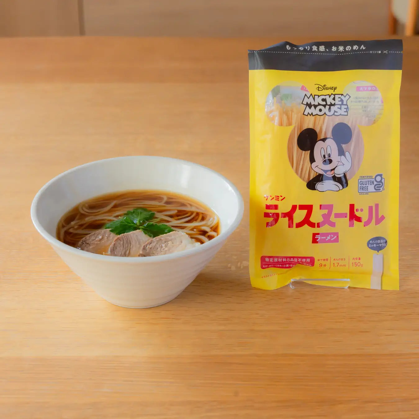 Kenmin Disney Mickey Mouse Rice Noodles Ramen (Gluten Free) 150g