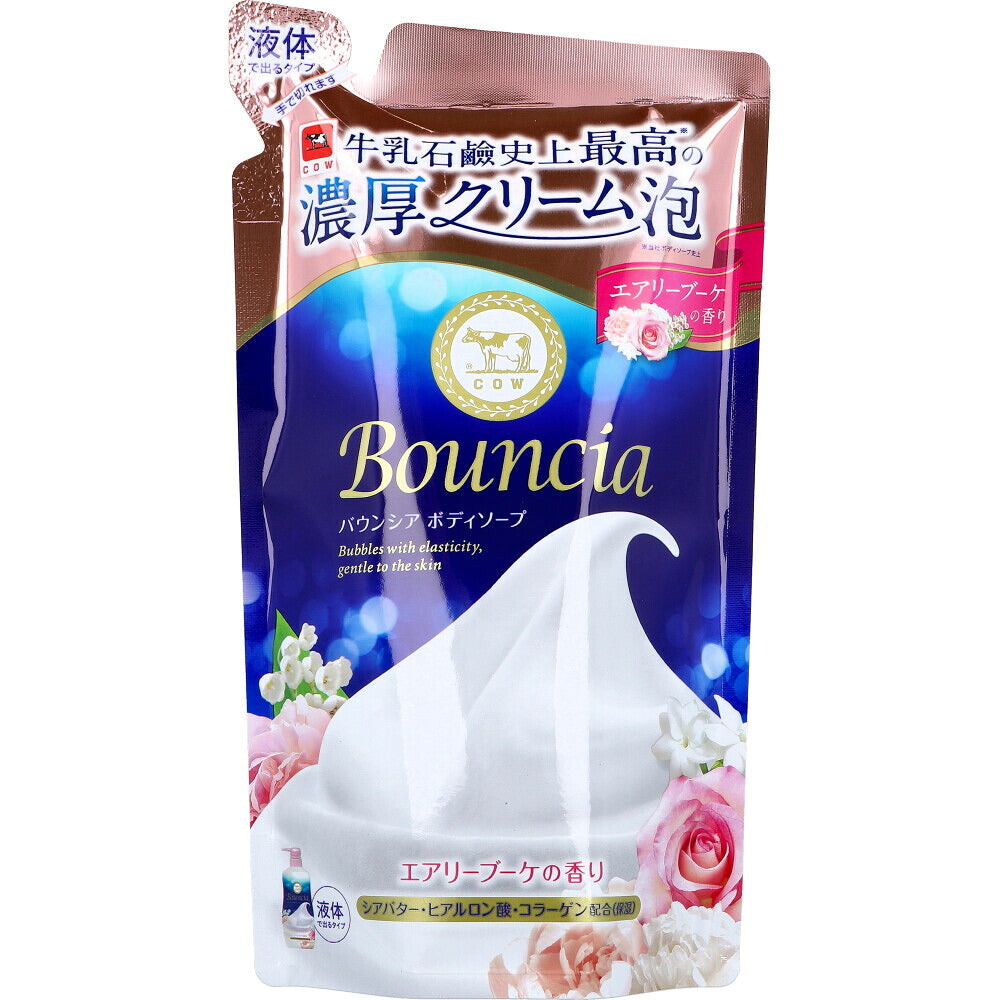 Cow Brand Bouncia Body Soap Airy Bouquet Refill 360ml