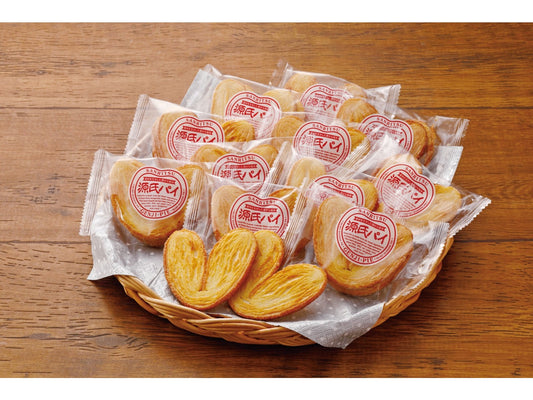 Sanritsu Genji Pie Heart-Shaped Flaky Pastry Biscuits 24pcs