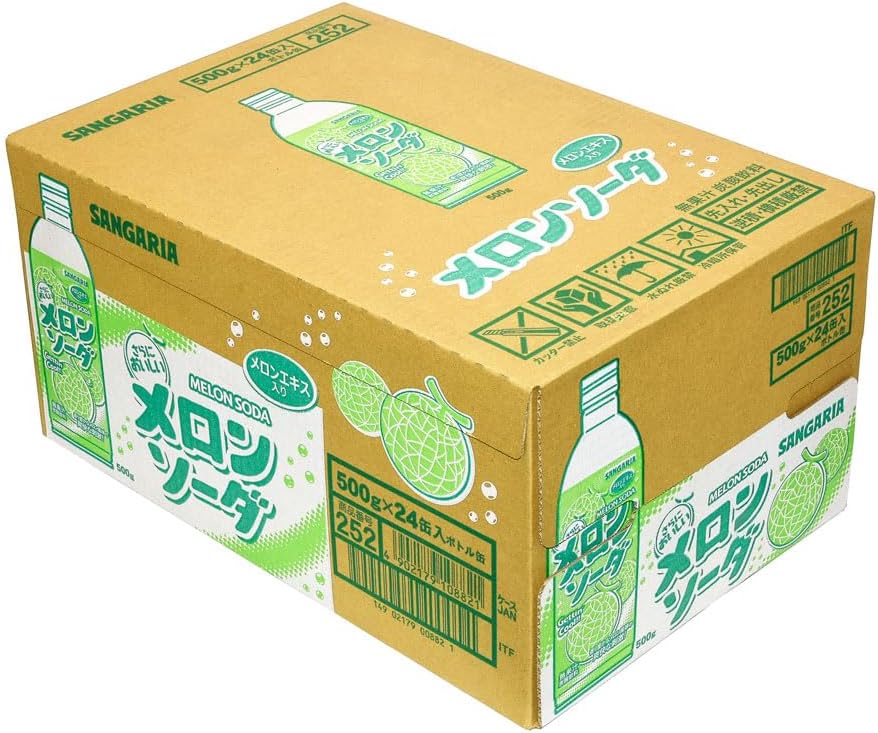 Sangaria Melon Soda Ramune 500ml