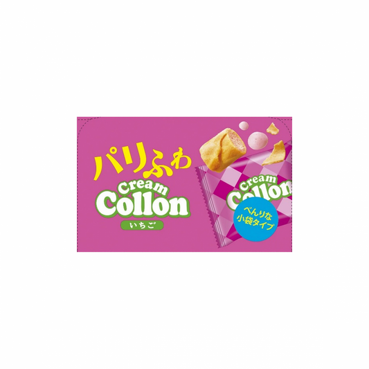 Glico Cream Collon Strawberry Waffle Cookies 81g