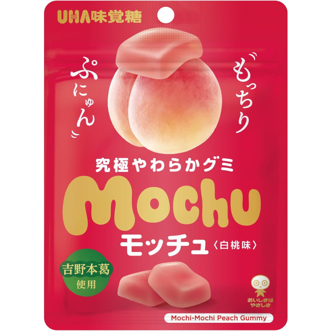 UHA Mochu Soft Gummy Peach 45g