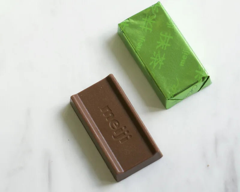 Meiji Matcha Chocolate 26 Blocks box 120g