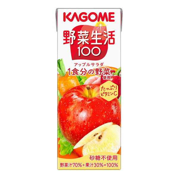 Kagome vegetable life 100 Apple Salad Juicy 200ml