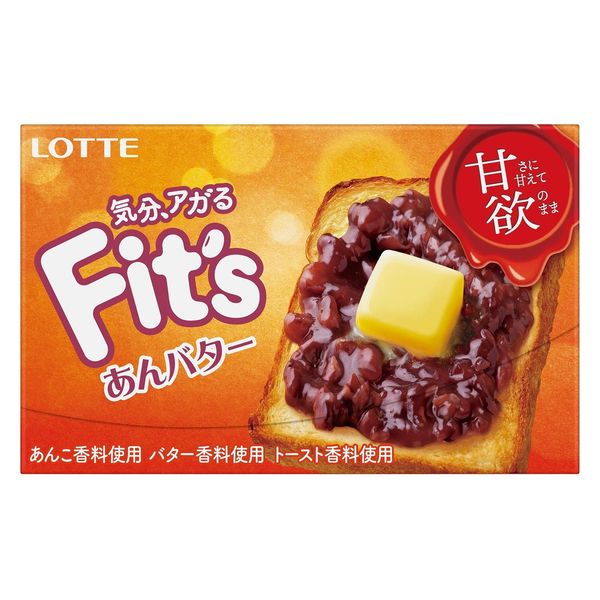 Lotte Fit's Anko Butter Flavor Chewing Gum 12pcs