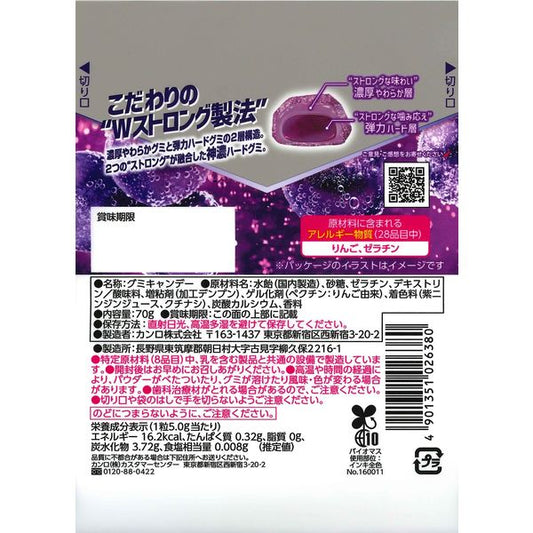 Kanro The Strong Grape Soda Gummy 70g