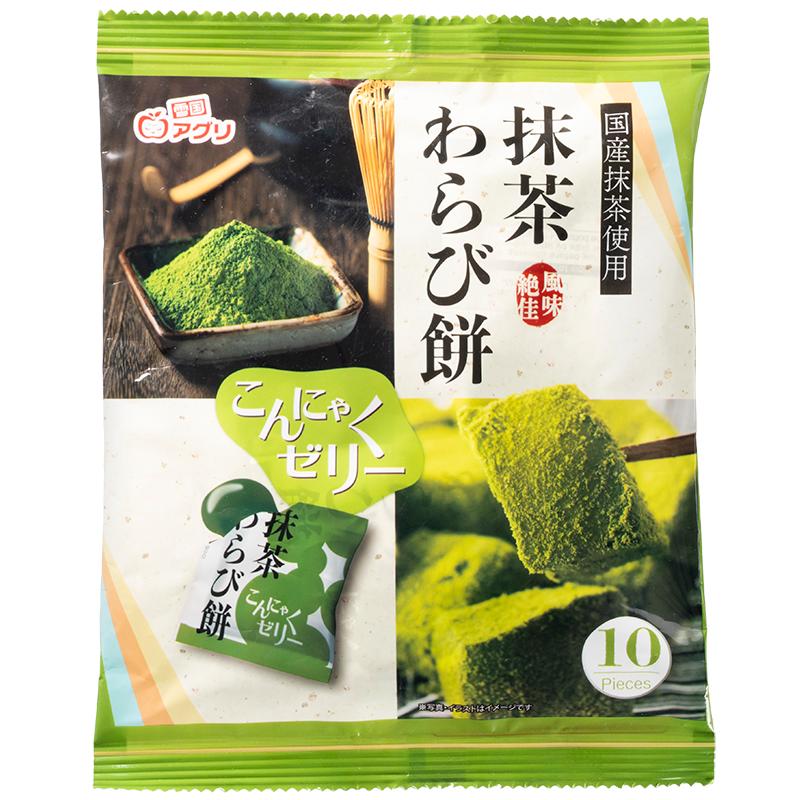 Yukiguni Aguri Konjac Jelly Matcha Warabi Mochi 10pcs