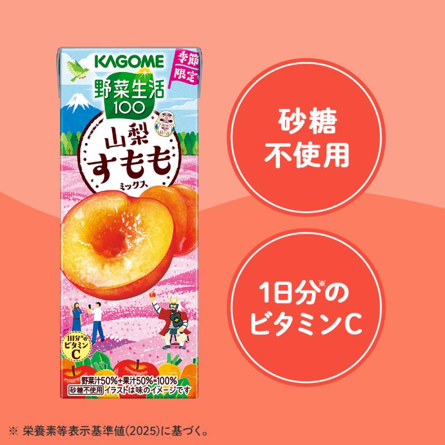 Kagome Vegetable Life 100 Plum Mix Juice 195ml - pack view 3