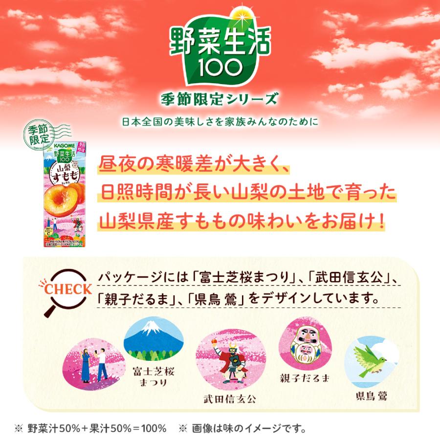 Kagome Vegetable Life 100 Plum Mix Juice 195ml - pack view 4