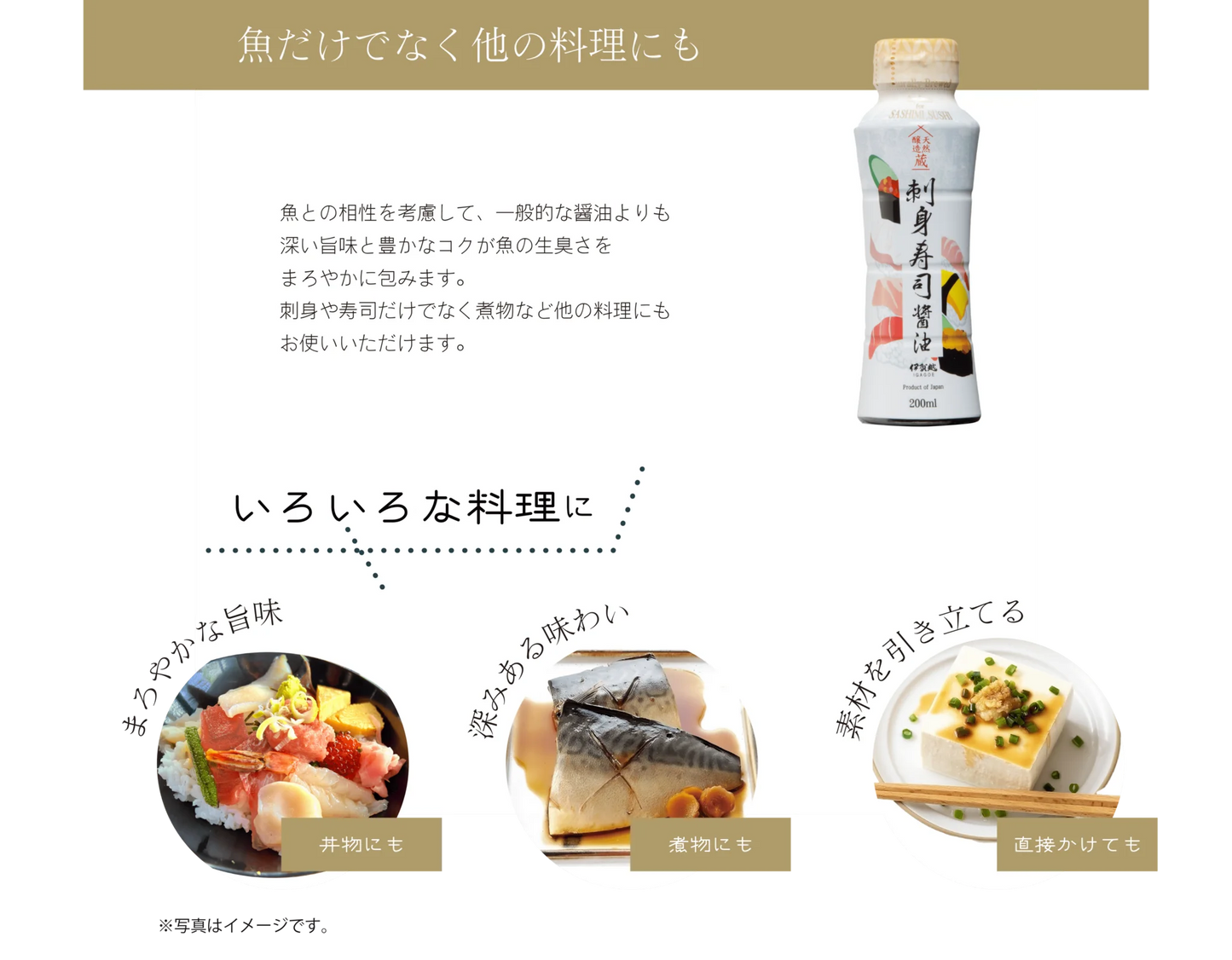 Igagoe Naturally Brewed Sashimi Sushi Soy Sauce 200ml