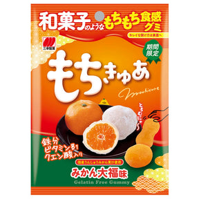 Sanko Seika Mochicure Mandarin Daifuku Flavor Mochi Texture Gummy 40g