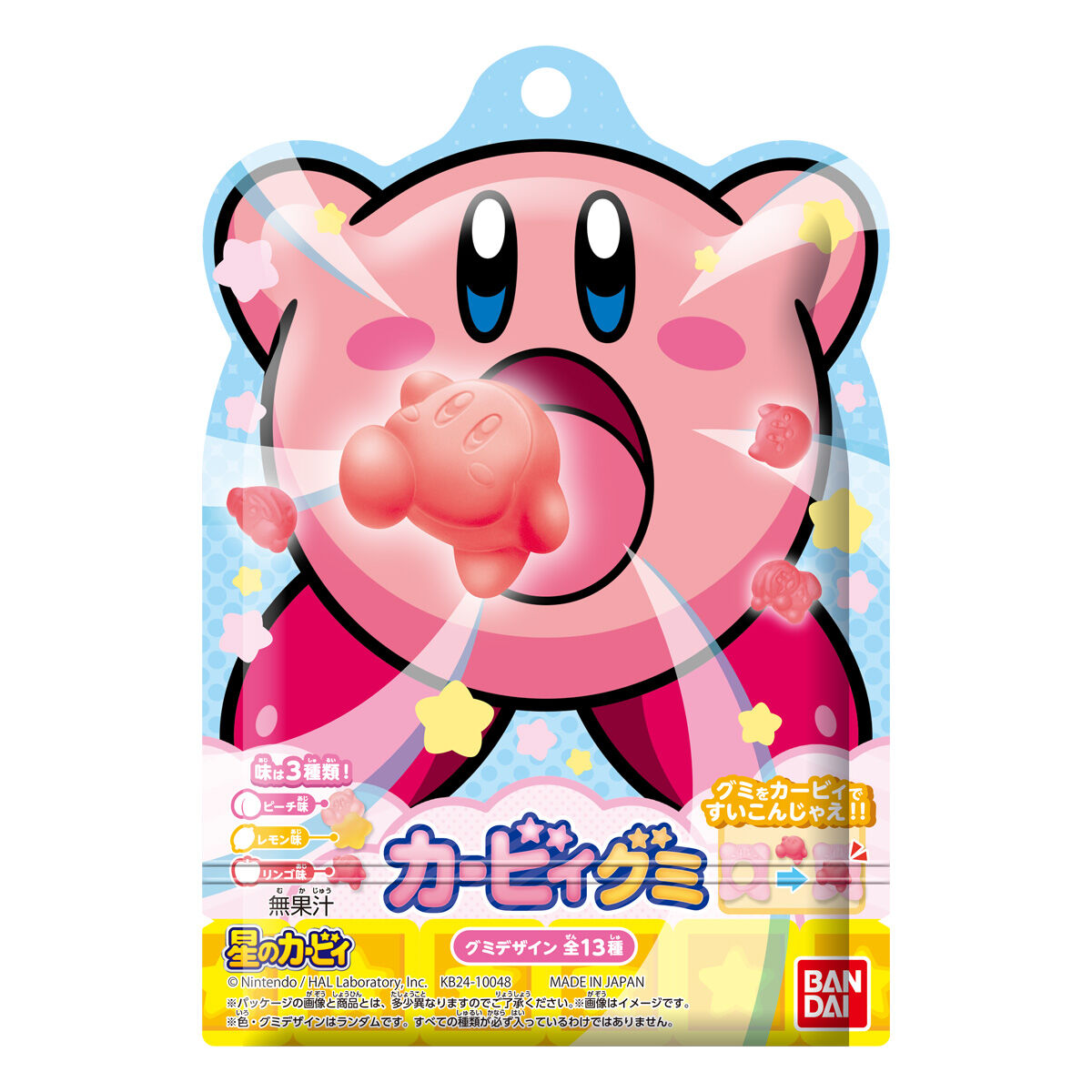 Bandai Kirby Fun Shape Fruit Gummy Candy 38g