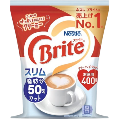 Nestle Brite Slim Creaming Coffee Mate Powder 50% Less Fat (Japan Edition) 400g