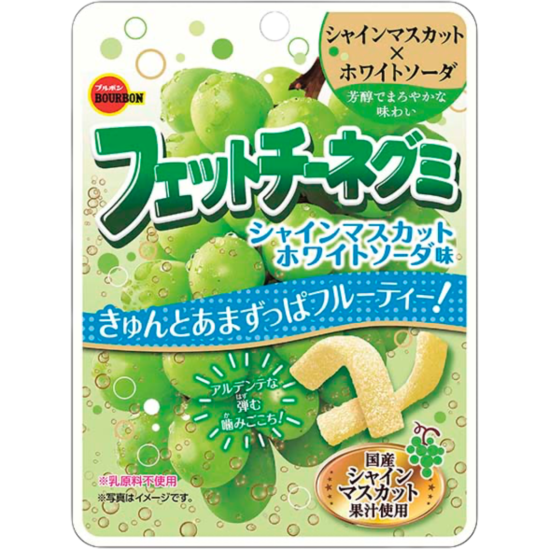 Fettuccine Gummy – Shine Muscat & White Soda Flavour 47g