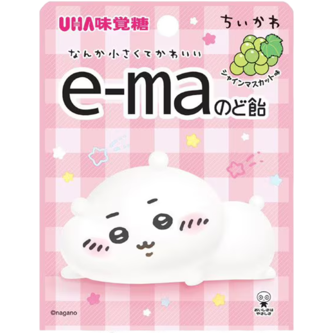 UHA E-ma Mikakuto Chiikawa Muscat Flavor Candy 23g