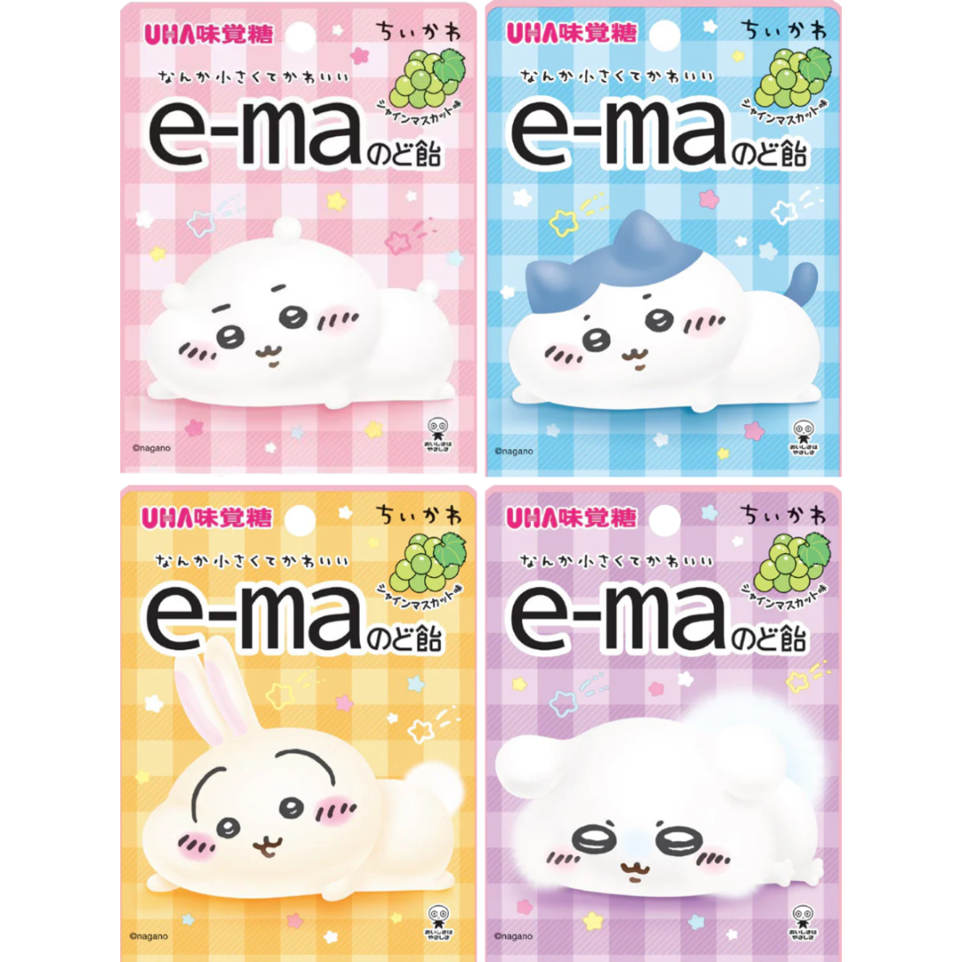 UHA E-ma Mikakuto Chiikawa Muscat Flavor Candy 23g