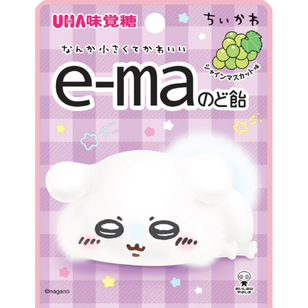 UHA E-ma Mikakuto Chiikawa Muscat Flavor Candy 23g