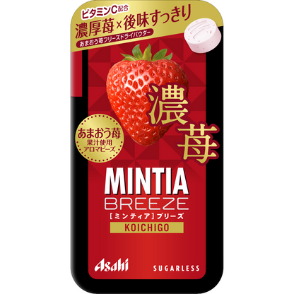 Asahi Mintia Breeze Koichigo Rich Strawberry Sugarless Mints 22g
