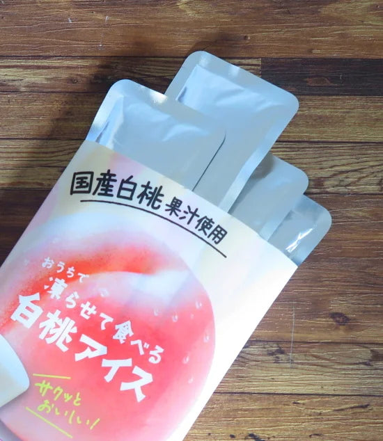 Tanio Foods At Home Freeze Series White Peach Sorbet Ice Bar 280g (70g x 4pcs)