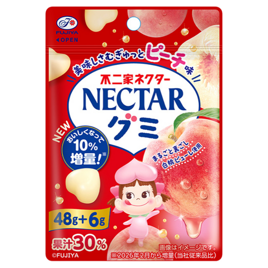 Fujiya Nectar Peach Juice Flavor Gummy Candy 54g