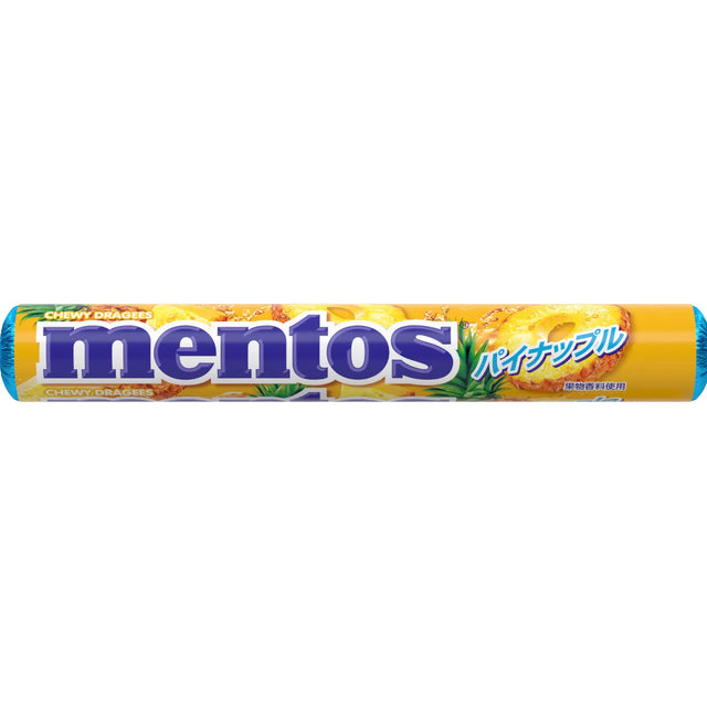 Mentos Chewy Dragees Pineapple Flavour Candy 37.5g