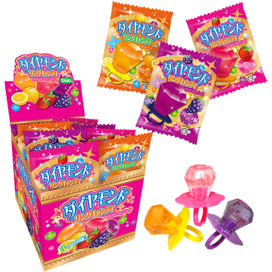 Yaokin Diamond Ring Candy Mixed Fruit Flavors 10g*24