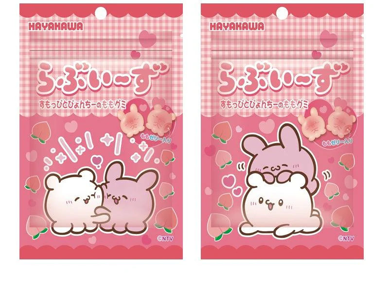 Hayakawa Lovisia Smoopie & Pyonchi Peach Gummy With Jelly Filling 35g