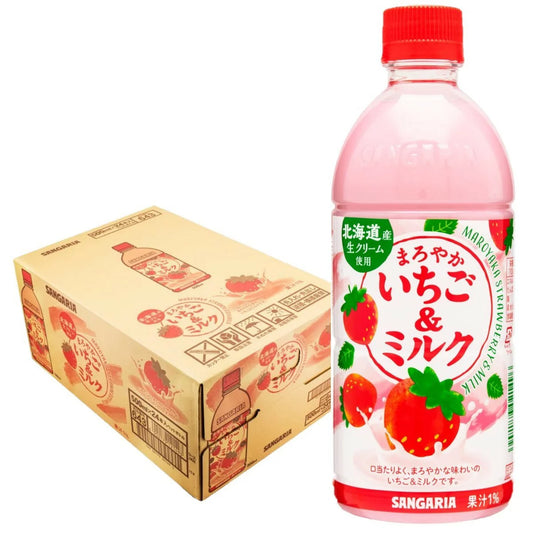 Sangaria Maroyaka Strawberry Milk Drink 500ml