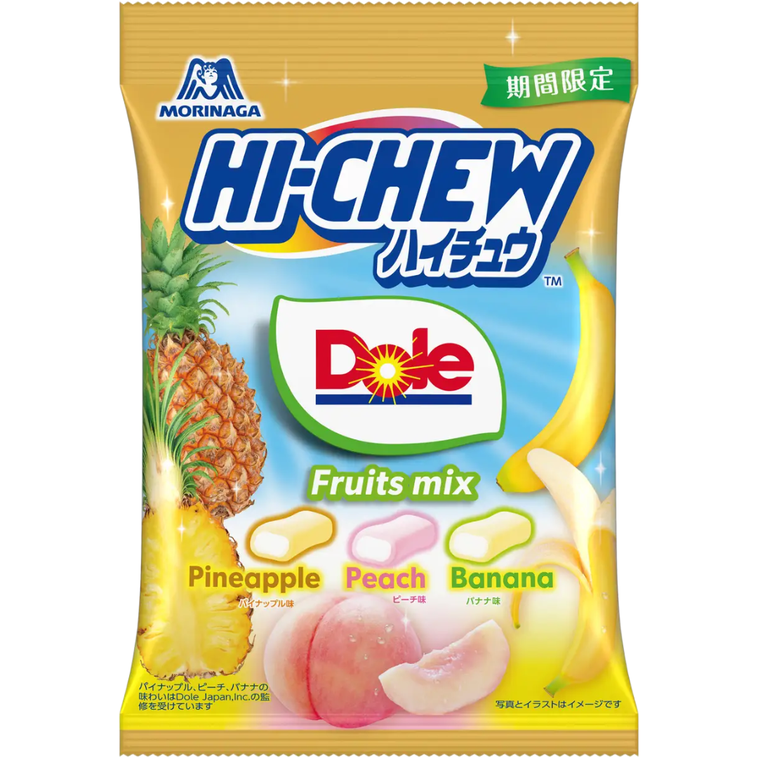 Morinaga Hi-Chew Fruits Mix Dole Limited Edition Chewy Candy 68g