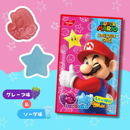 Nobel Super Mario Grape & Soda Gummy Mix 50g