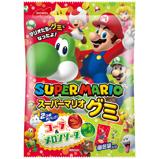 Nobel Super Mario Cola and Melon Soda Gummy 85g