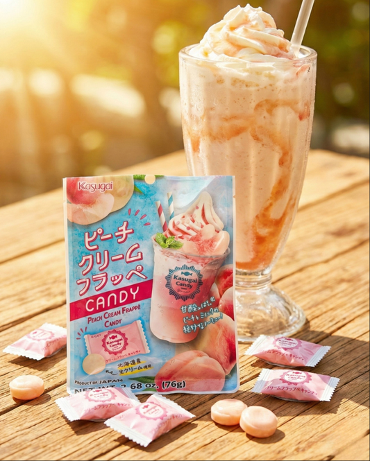Kasugai Peach Cream Frappe Candy 76g