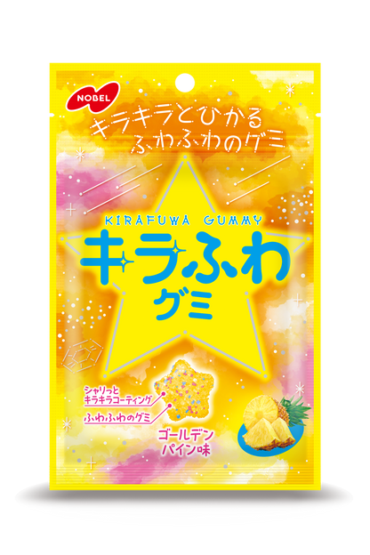 Nobel Kirafuwa Golden Pineapple Star Gummy 50g