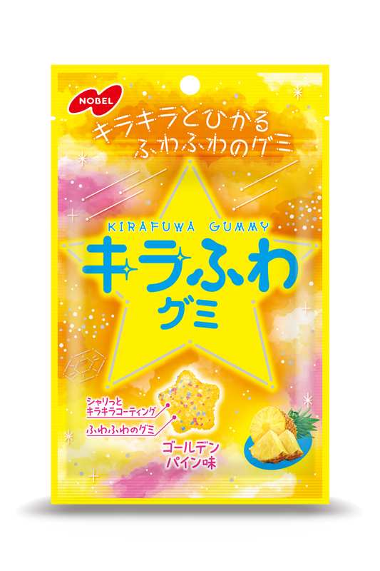 Nobel Kirafuwa Golden Pineapple Star Gummy 50g