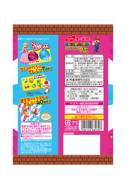 Nobel Super Mario Series Assorted Character Gummy 85g
