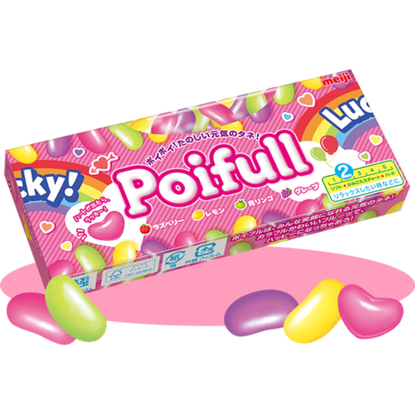 Meiji Poifull Fruit Mix Jelly Beans Jelly Candy 53g