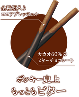 Glico Pocky Deep Rich Series 60% Cacao Bitter Chocolate Biscuit Sticks 54g