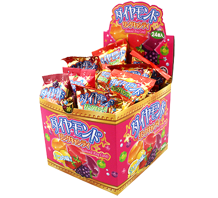 Yaokin Diamond Ring Candy Mixed Fruit Flavors 10g*24