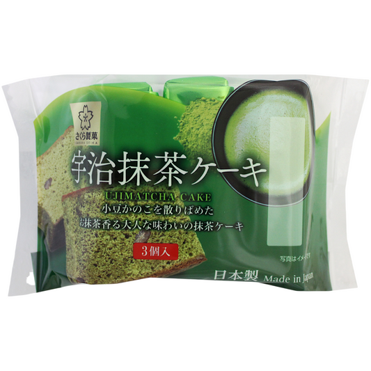 Sakura Seika Uji Matcha Cake 3pcs