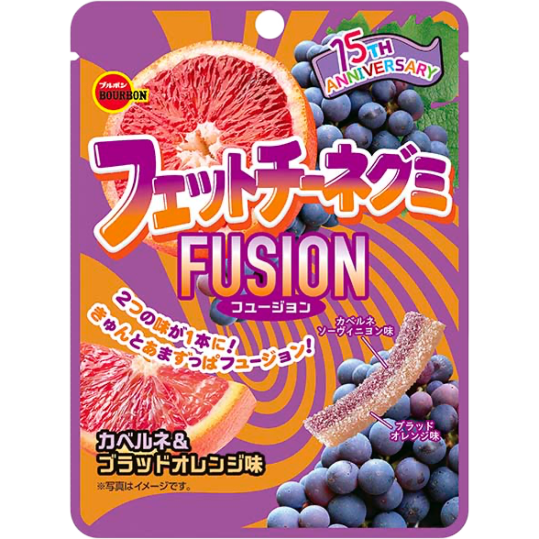 Fettuccine Gummy - Fusion Blood Orange & Grape Flavor 50g