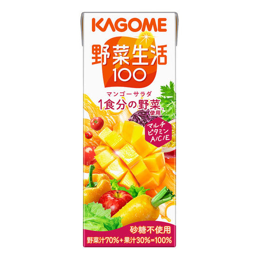 Kagome vegetable life 100 Mango Salad Juicy 200ml