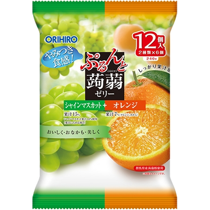Orihiro Purunto Konjac Jelly Muscat And Orange 12pcs