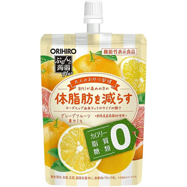 Orihiro Purunto Plus Low Calorie Grapefruit Jelly Drink 130g