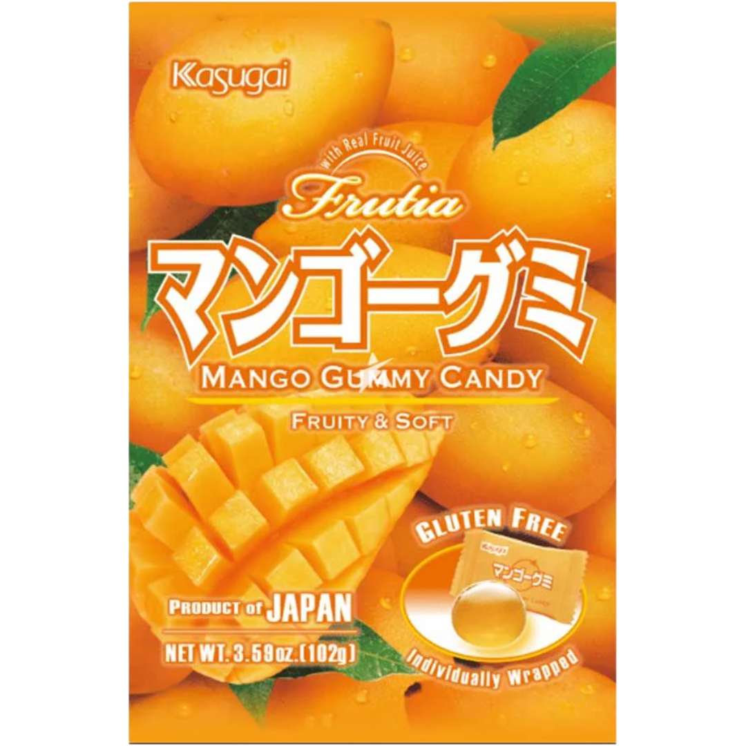 Kasugai Frutia Mango Gummy Gluten Free- 102g