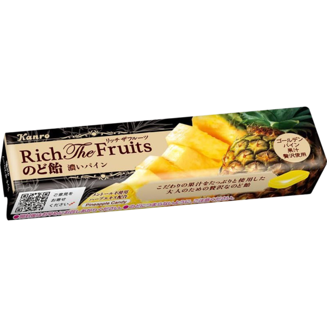 Kanro Rich The Fruits Intense Pineapple Candy 42g