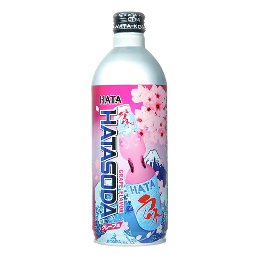 Hata Ramune Soda Grape Flavor Bottle 200ml