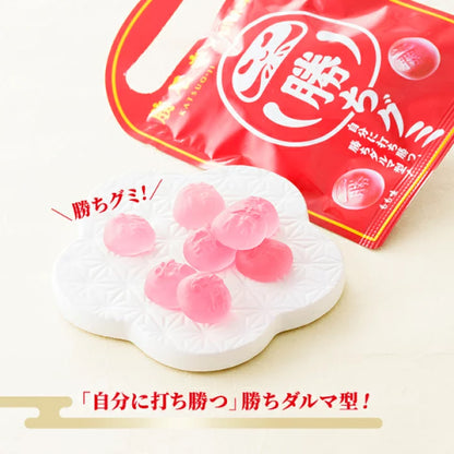 UHA Mikakuto Katsuo-ji Winning Daruma Peach Gummy 25g