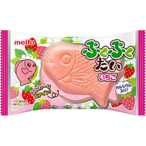 Meito Pukupuku Tai Strawberry Air-In Chocolate Wafer